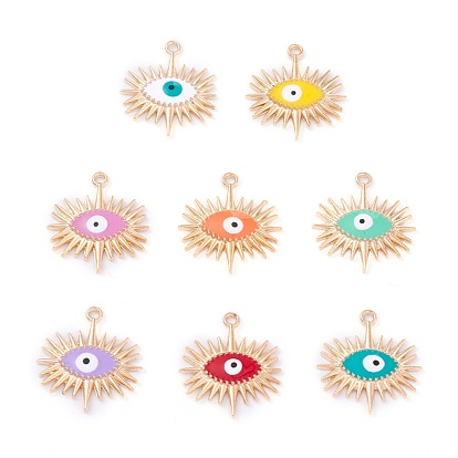 Pendentifs en émail , or et de lumière, mauvais œil