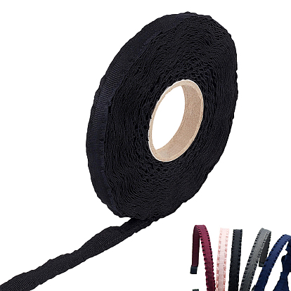 1rouleau de ruban polyester, ruban tissé brodé, pour accessoires de vêtement