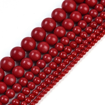 Синтетические коралловые бусины ниток, круглые