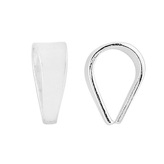 Sterling Silver Snap On Bails for Pendant Making