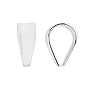Sterling Silver Snap On Bails for Pendant Making