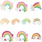 Resin Cabochons, Rainbow