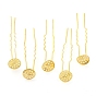 Electroplated Iron Hair Fork Findings, Real 18K Gold Plated
