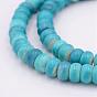Natural Imperial Jasper Beads Strands, Dyed, Rondelle