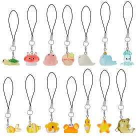 14шт. смоляные мобильные ремни, морская тема