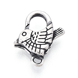 925 стерлингового серебра застежкой омар коготь, птица