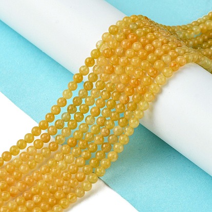 Природный Топаз нефрита бисер нитей, круглые, класс А
