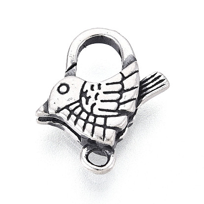 925 стерлингового серебра застежкой омар коготь, птица