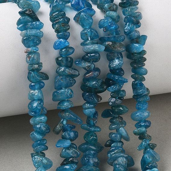 Natural Blue Apatite Beads Strands, Chip