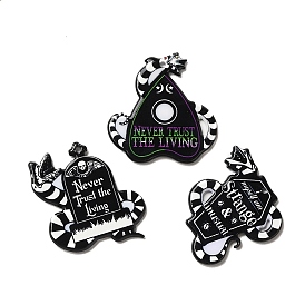 Double-sided Printed Acrylic Pendants, for Halloween, Snake Theme Charm, Talking Board/Coffin/Tombstone Pattern