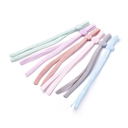 Flat Polyester Elastic Hollow Band, for Mouth Cover Ear Loop Elastic Cord, for DIY Sewing Crafts, Disposable Mouth Cover Material