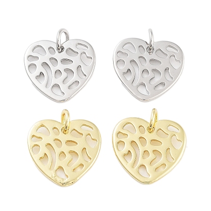 Стойки обшивки латунные подвески, долговечный, без кадмия и без свинца, с целью перехода в кольце, сердце