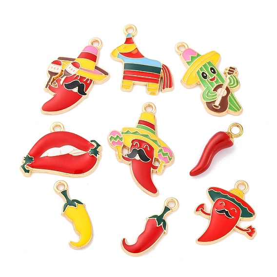 Подвески из эмали и сплава, Синко де Майо, без кадмия, без никеля и без свинца, стойки покрытие