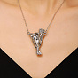 Alloy Bouquet Pendant Necklaces for Dried Flower
