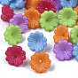 Opaque AS Plastic Bead Caps, 5-Petal, Flower