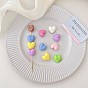 Opaque Acrylic Beads, Heart