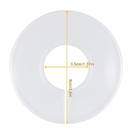 Plastic Closet Dividers with a Bonus Marker, Writable and Reusable for Sorting Clothing Size, Flat Round