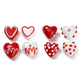 Бусины лэмпворк , сердце