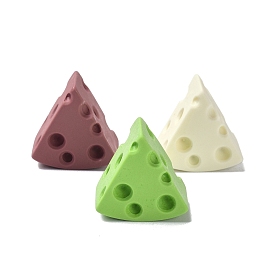 Cabujones decodificados de resina, accesorios para el cabello de bricolaje, queso