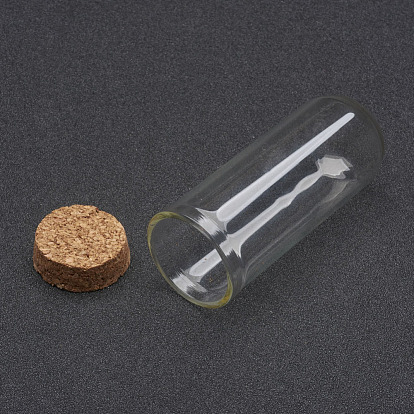 Glass Dome Cloche Cover, Bell Jar, with Cork Base, For Doll House Container, Dried Flower Display Decoration