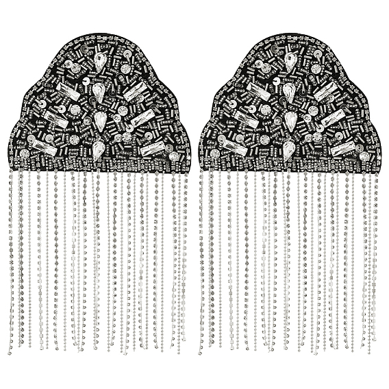 2шт. фетровые эполеты со стразами, значок на плече, аксессуары для одежды