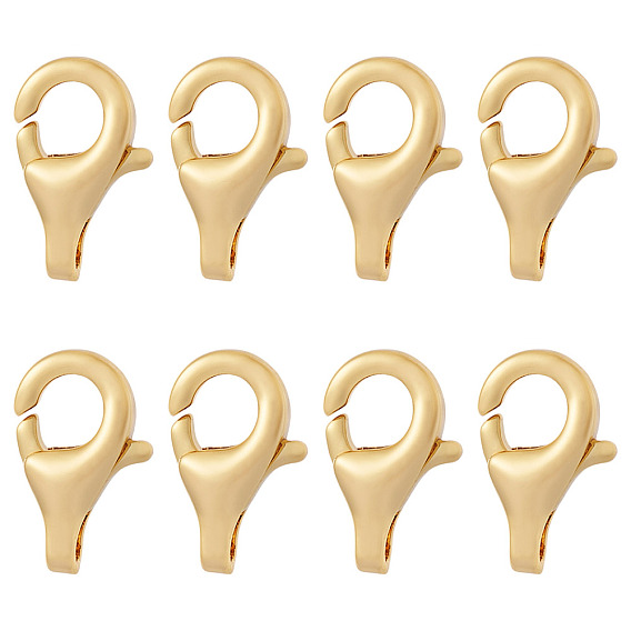 8шт латунные застежки-лобстеры, для изготовления ювелирных изделий