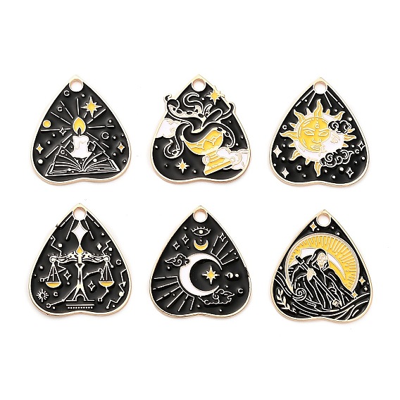 Подвески из эмали и сплава, говорящие доски очарование, золотые