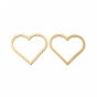 Ion Plating(IP) 304 Stainless Steel Linking Rings, Heart