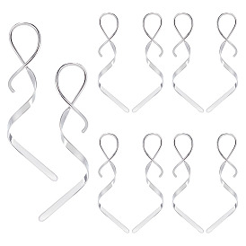 5пары висячих спиральных серег 304серьги-подвески из нержавеющей стали для женщин