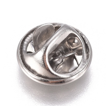 304 фурнитура из нержавеющей стали для броши, ионное покрытие (ip), знак отворотом обратно бабочка клатчи, ионное покрытие (ip)