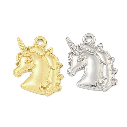 Ионное покрытие (ip) 304 подвески из нержавеющей стали, очарование единорога