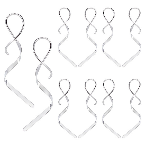 5пары висячих спиральных серег 304серьги-подвески из нержавеющей стали для женщин