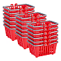 18Pcs PP Hand-held Shopping Basket Display Decorations, Micro Landscape Decoration Accessories