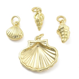 Латунные подвески, без кадмия, без никеля и без свинца, очарование серии океан, с целью перехода в кольце, реальный 18 k позолоченный