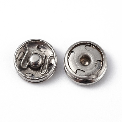 202 Stainless Steel Snap Buttons, Garment Buttons, Sewing Accessories