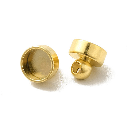 Brass Pendant Bails, Cadmium Free & Lead Free, Flat Round