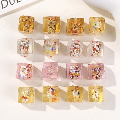 Handmade Lampwork Beads, Cube