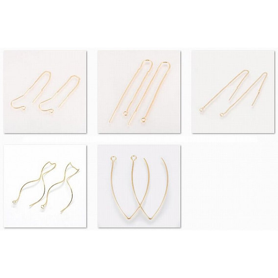 Brass Stud Earring Findings, Ear Threads/Earring Hooks