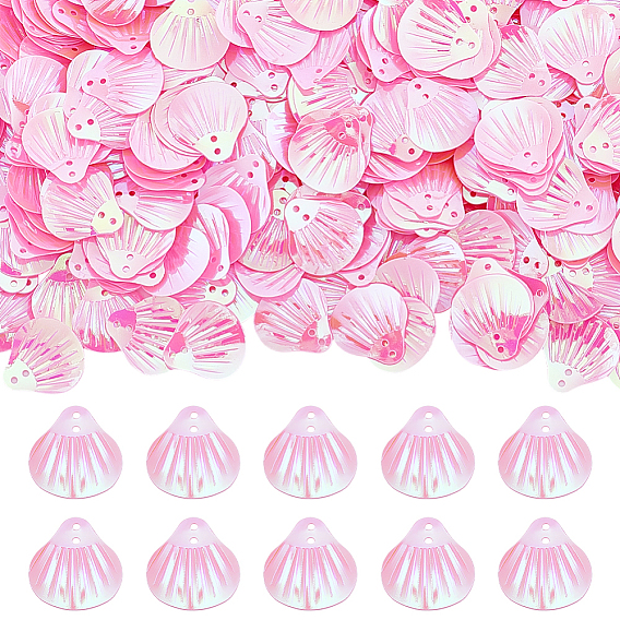 1000шт. аксессуары для украшения, пластиковые пайетки / блестки из бисера, с покрытием AB цвета, оболочка