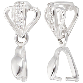 2 шт. 925 подвески из стерлингового серебра с микропаве из кубического циркония, льда поручительств выбор щепотка, цветок