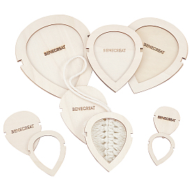 1 набор шаблонов для вырезания листьев/цветов в технике макраме из дерева, инструмент для подвешивания к стене из перьев макраме, для изготовления поделок своими руками