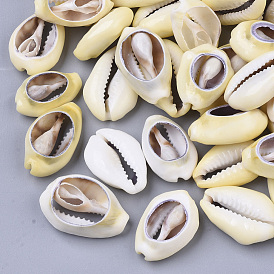 Perles de coquillage cauri naturelles, pas de trous / non percés