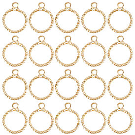 30 шт. Латунные подвески, круглые кольца