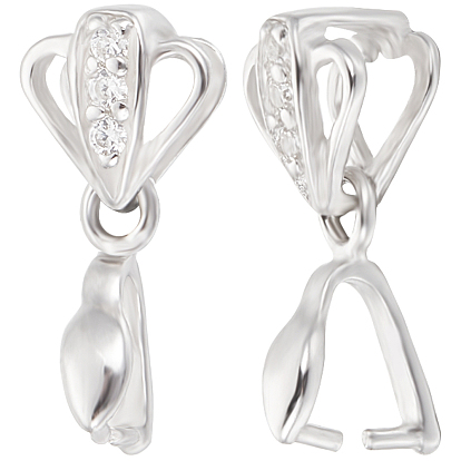 2 шт. 925 подвески из стерлингового серебра с микропаве из кубического циркония, льда поручительств выбор щепотка, цветок