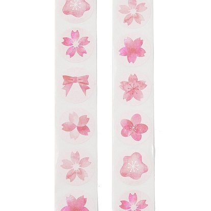 Самоклеющиеся бумажные наклейки, этикетки с цветочными наклейками, подарочные наклейки