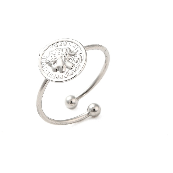 304 открытая манжета из нержавеющей стали, плоско-круглые