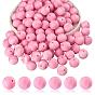 100Pcs Silicone Beads Round Rubber Bead 15MM Loose Spacer Beads for DIY Supplies Jewelry Keychain Making