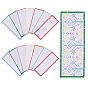 28 pièces 7 couleurs marque-pages vierges en coton, pour la réalisation de points de croix, rectangle