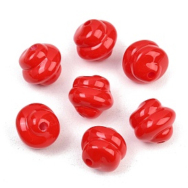 Непрозрачные акриловые бусины, выпечка окрашены