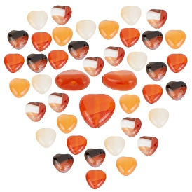 Cuentas de cornalina naturales hebras, corazón